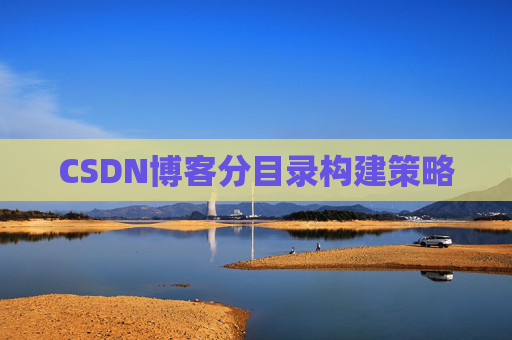 CSDN博客分目录构建策略